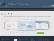 Tablet Screenshot of bozaandesign.com